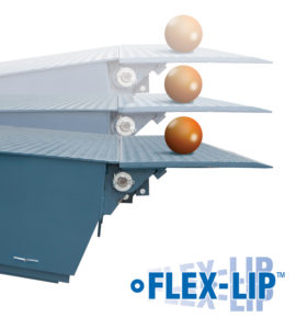 Flex-Lip maintains a steady 180 degree angle at all times, irrespective of truck height