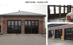 Four-Fold doors at a Southern Ontario EMS Facility