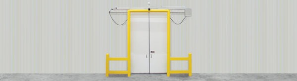 Bi-part sliding door and single sliding door options for cold storage facilities
