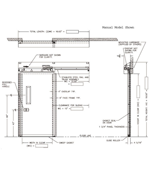 Model: 255 U.L.-rated single sliding fire door - Northern Dock Systems