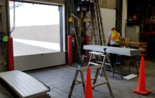 Insulated steel overhead door installation Kamloops BC