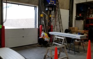 Insulated steel overhead door installation Kamloops BC