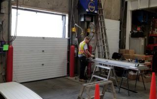 Insulated steel overhead door installation Kamloops BC