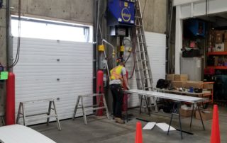 Insulated steel overhead door installation Kamloops BC