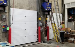 Insulated steel overhead door installation Kamloops BC