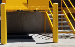 No roller low lying rollers for platform lift