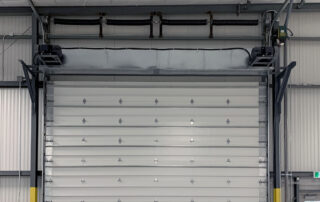 large overhead door and air curtain