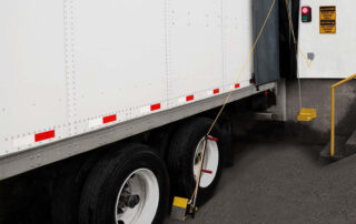 interlock wheel chock blue giant chocked truck vehicle