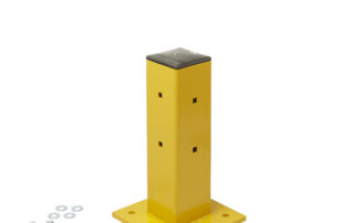 Steel Guardrail Systems warehouse guarding railing 18" centre post