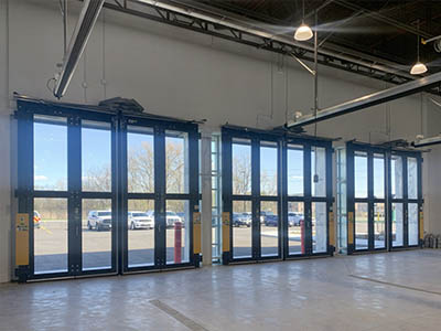 Pickering Fire Services Headquarters – Four-Fold Doors and Rolling Aluminum Grille