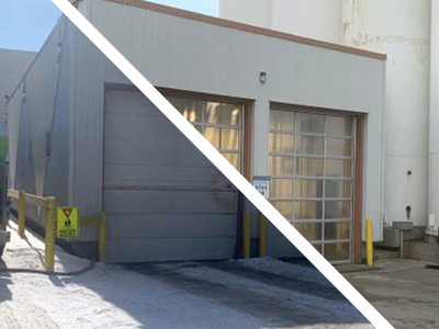 Lactalis calgary alberta before and after polycarbonate doors
