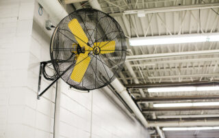 BAF Big Ass Fans directional fan AirEye wall mount