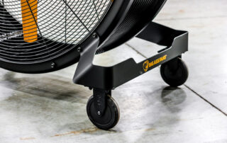 BAF Big Ass Fans directional barrel fan Sidekick caster wheels