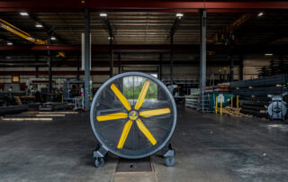 BAF Big Ass Fans directional barrel fan Sidekick warehouse factory